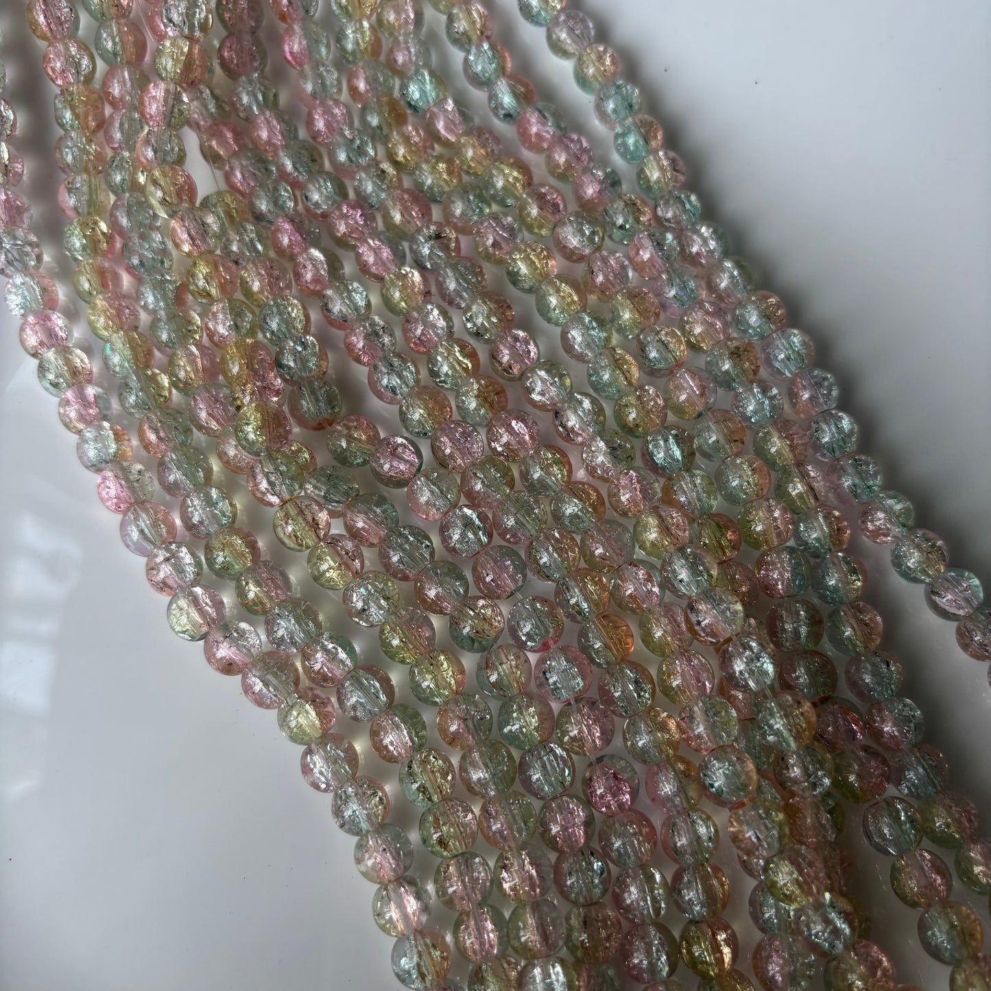 Crackle Beads 8mm (95+ Beads)