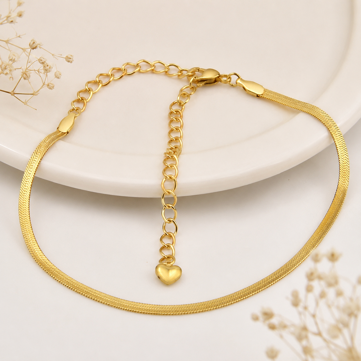 Stainless Steel, Waterproof Anklet /Bracelet (1 Piece)