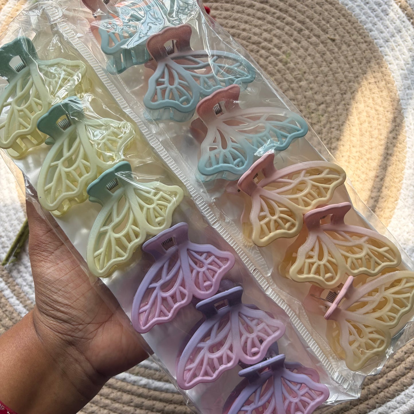 Dual Matte Pastel Butterfly (6 Pieces)