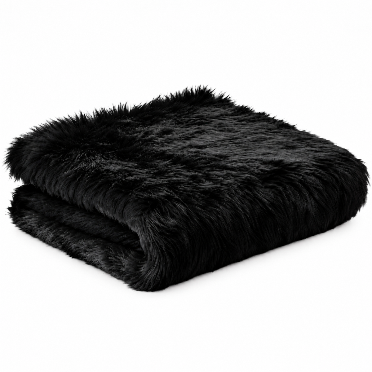 Black Fur Cloth For Photoshoot