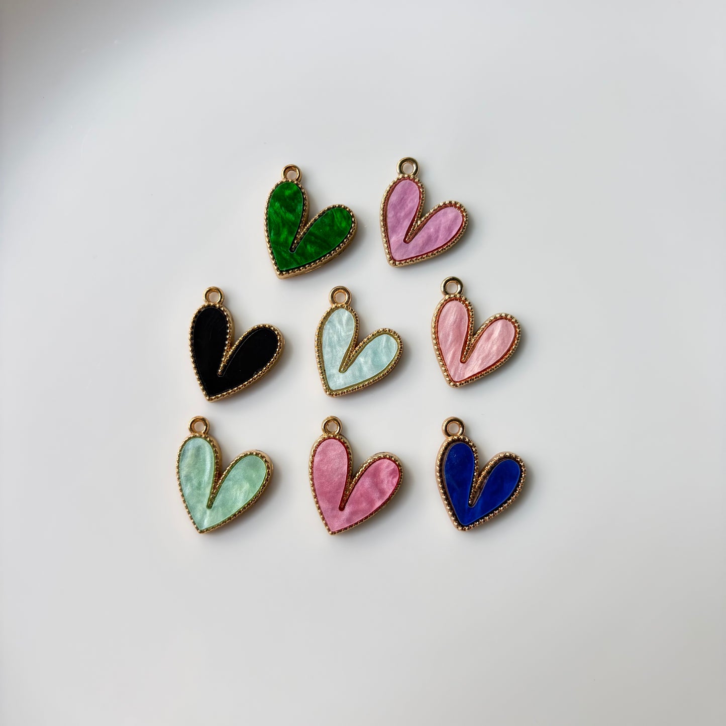Heart Charms Mix (50 Pieces)