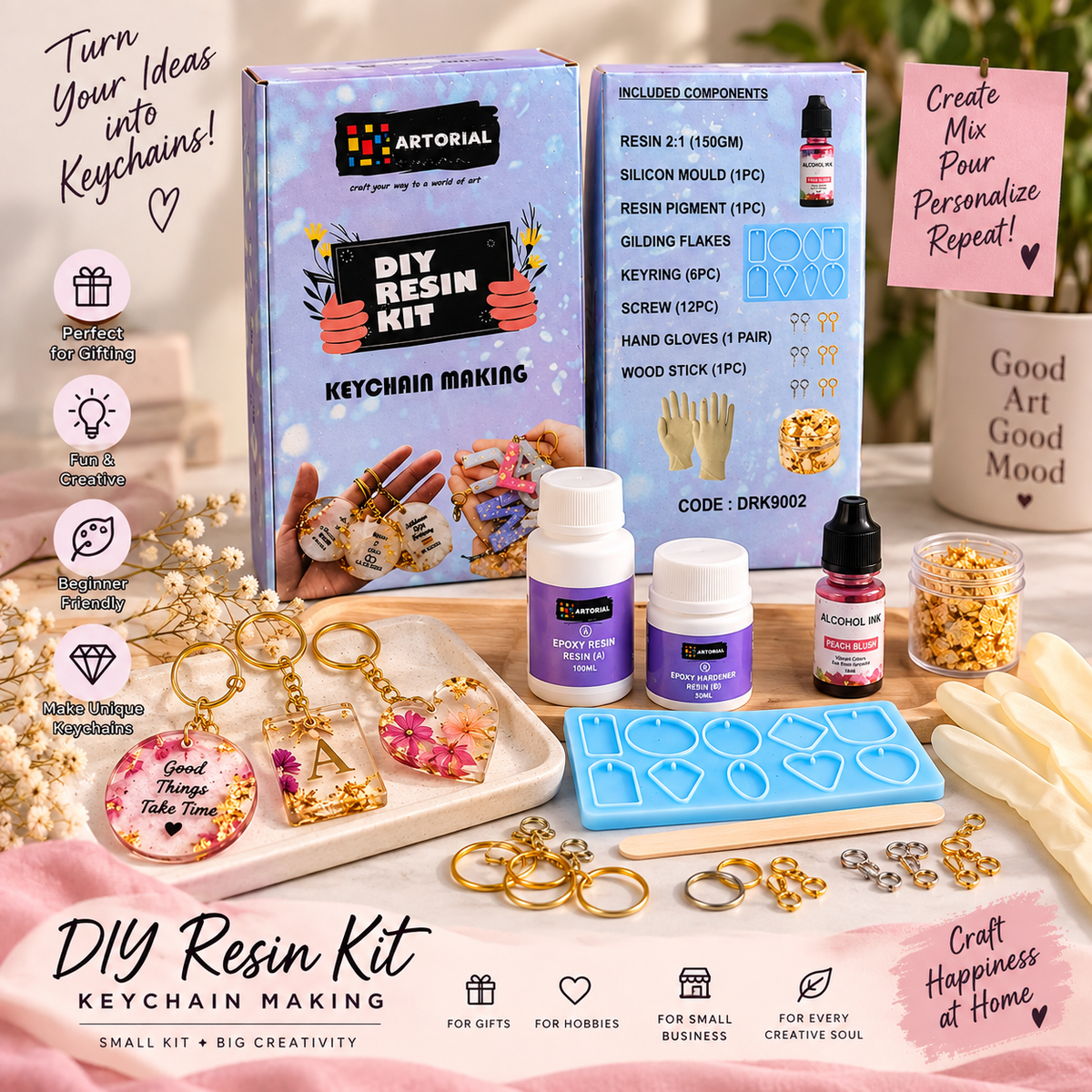 Resin Keychain Making Kit