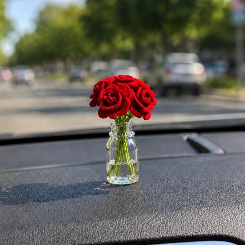 Miniature Velvet Flower Vase