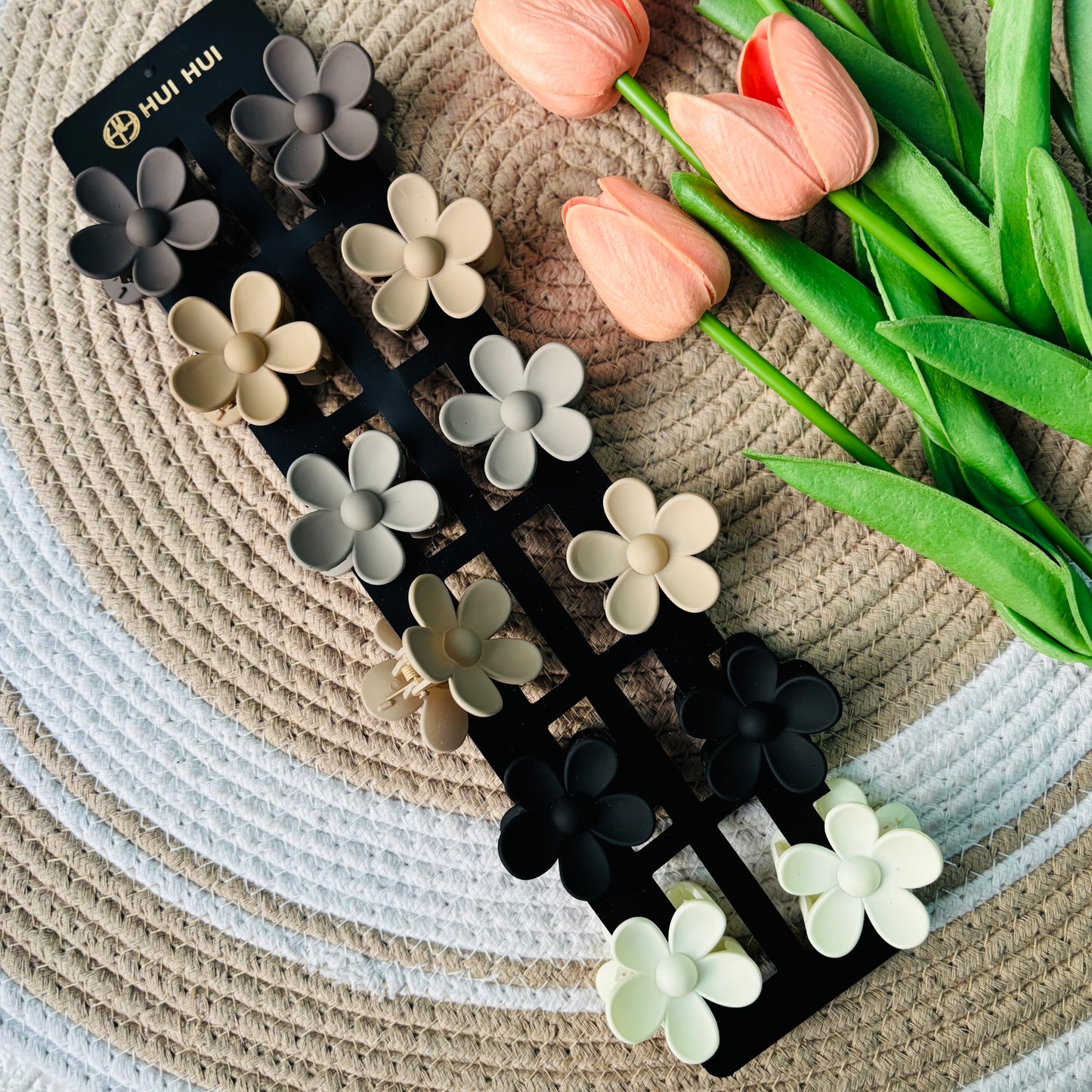 Matte Flower Claws Medium (12 pieces)