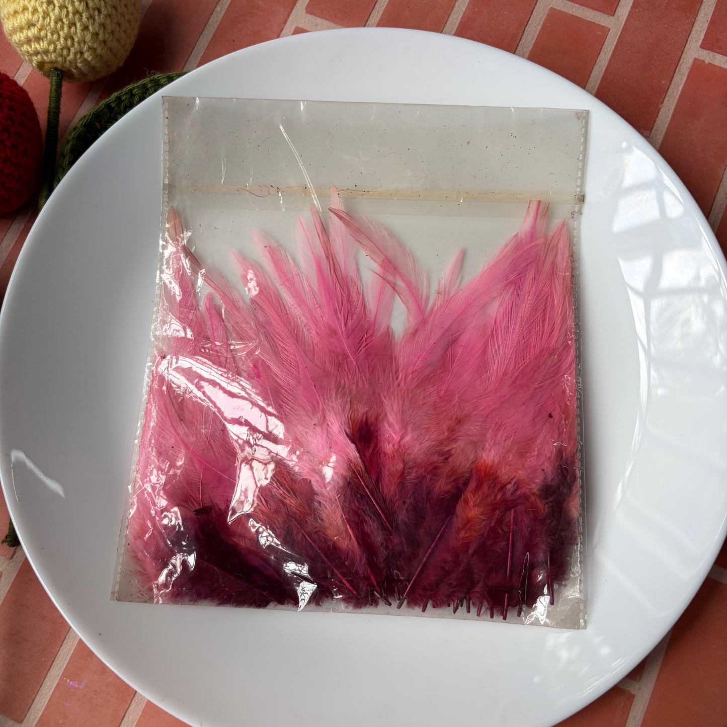 Dual Shaded Pointed Feathers (45 Feathers apx)Size - 3 - 7 Inches