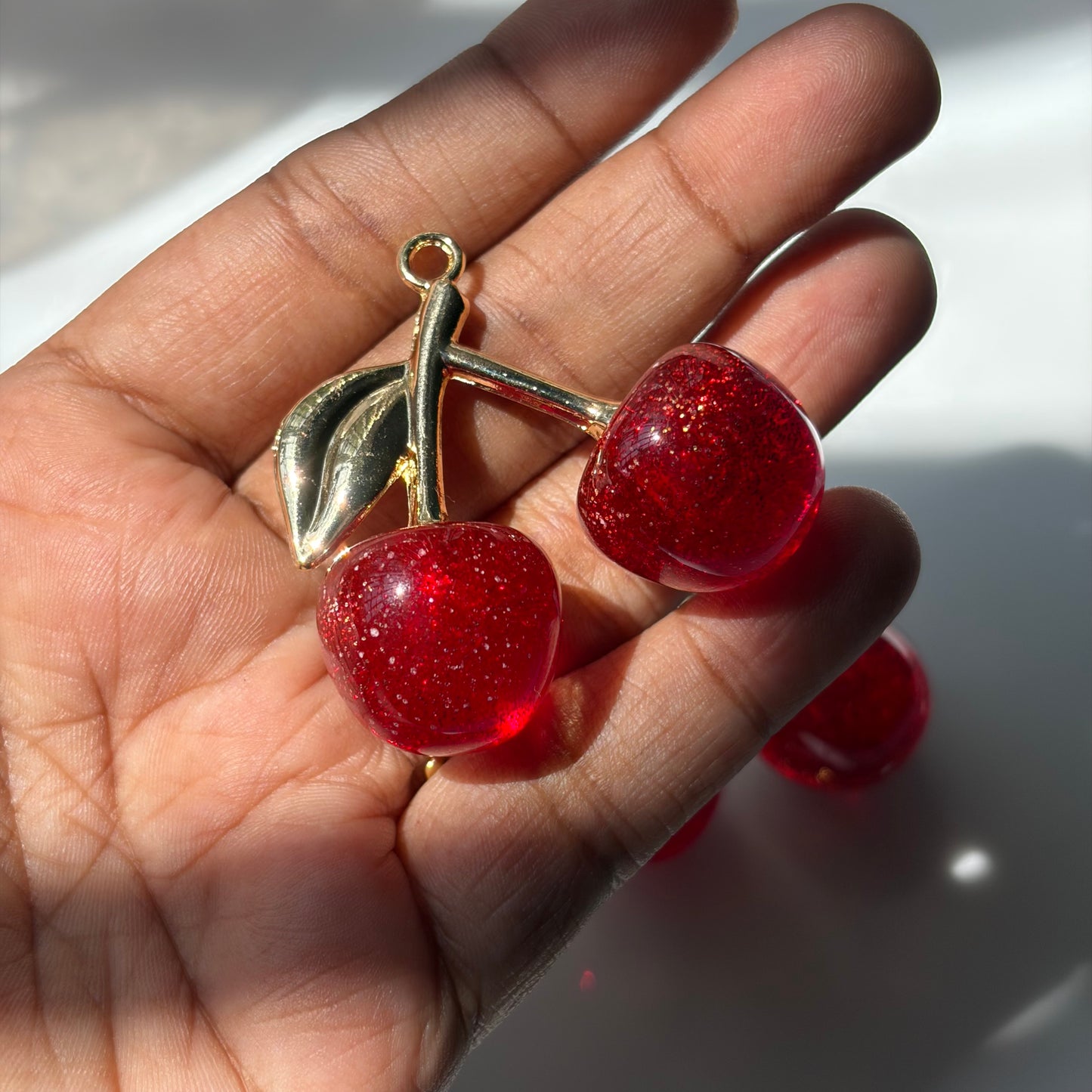 Premium Glitter Cherry