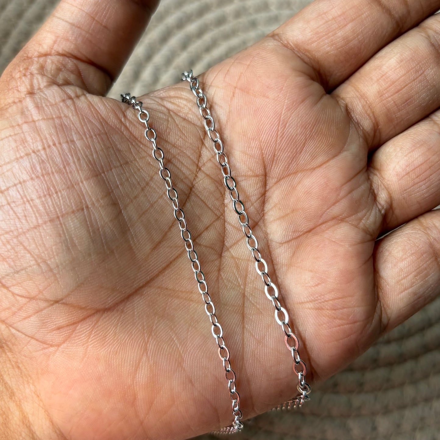 Shining Thin Chains Silver(1 Meter)