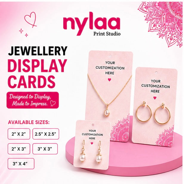 Customized Jewellery Display Card