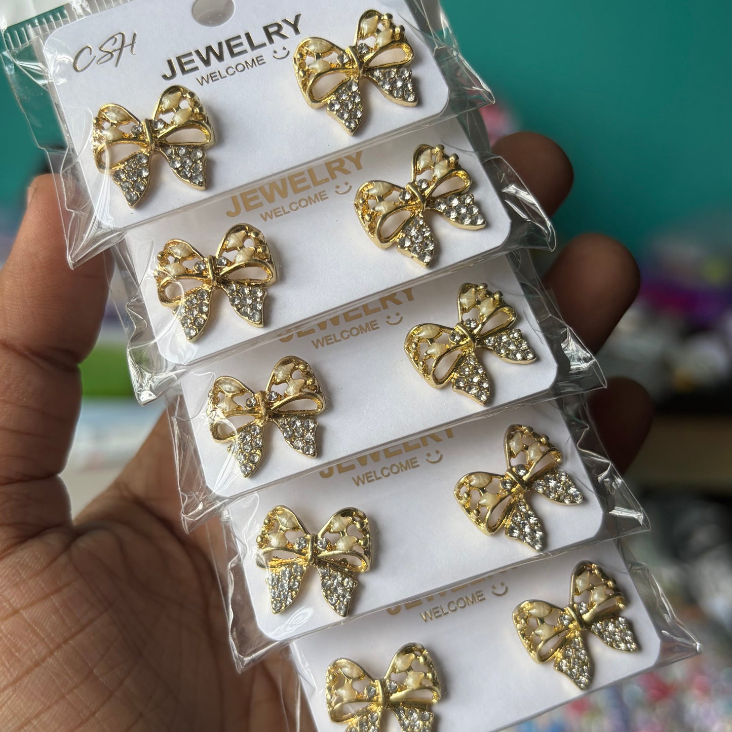Korean Earrings (5 Pairs)