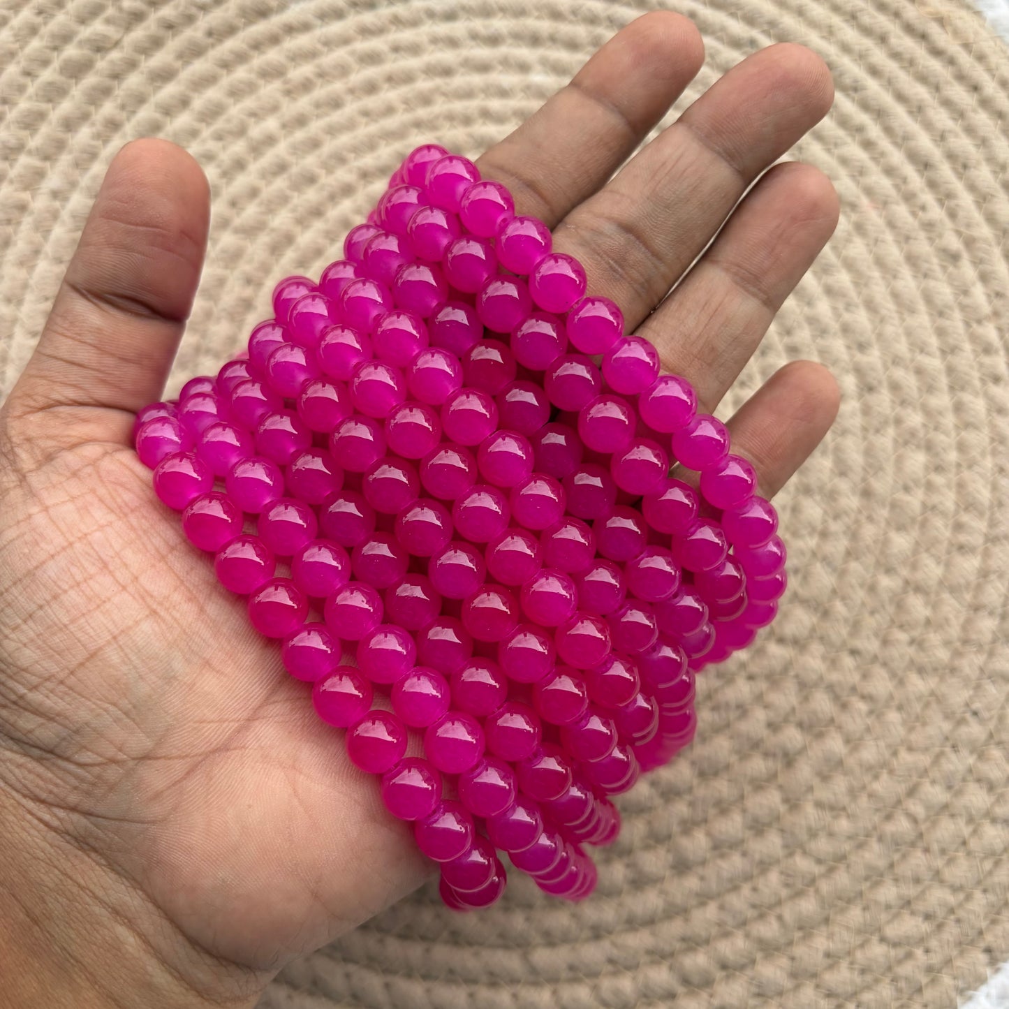 Glass Beads 8mm (95-100 beads)