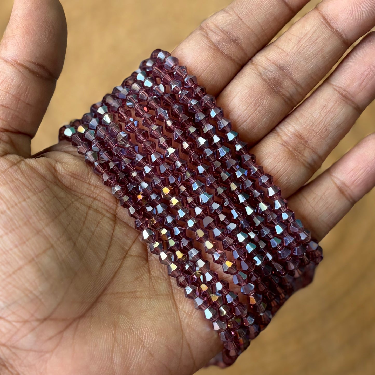 Faceted Diamond Cut Crystal Beads