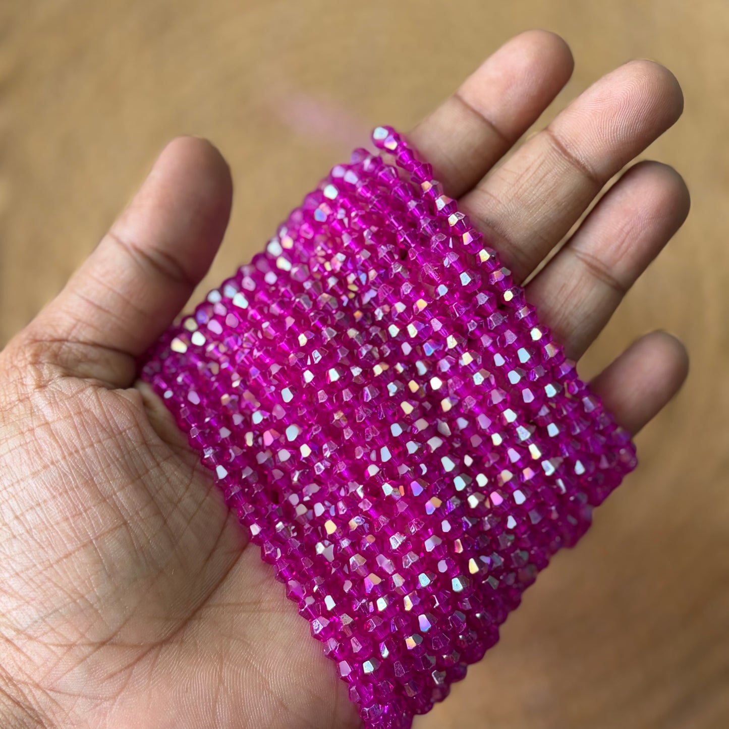 Faceted Diamond Cut Crystal Beads