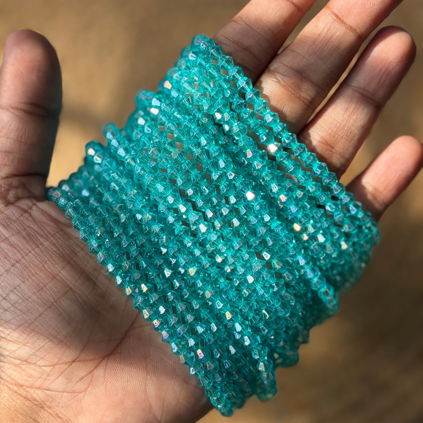 Faceted Diamond Cut Crystal Beads