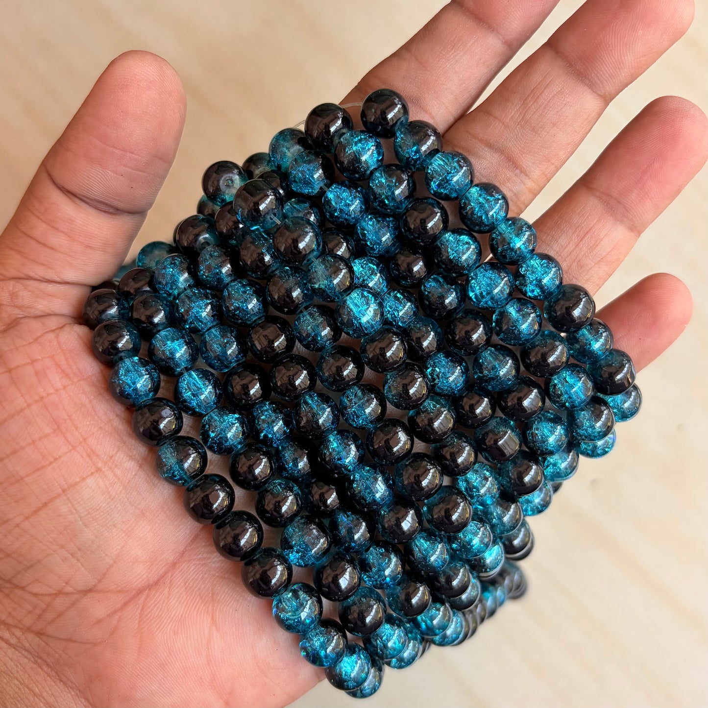 Crackle Beads 8mm (95 Beads Apx)