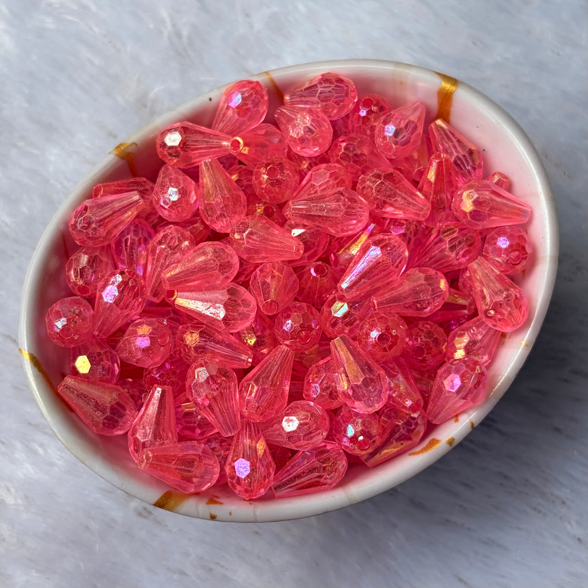 Acrylic Crystal Drop Beads (10 Grams)
