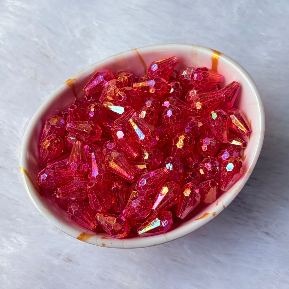 Acrylic Crystal Drop Beads (10 Grams)