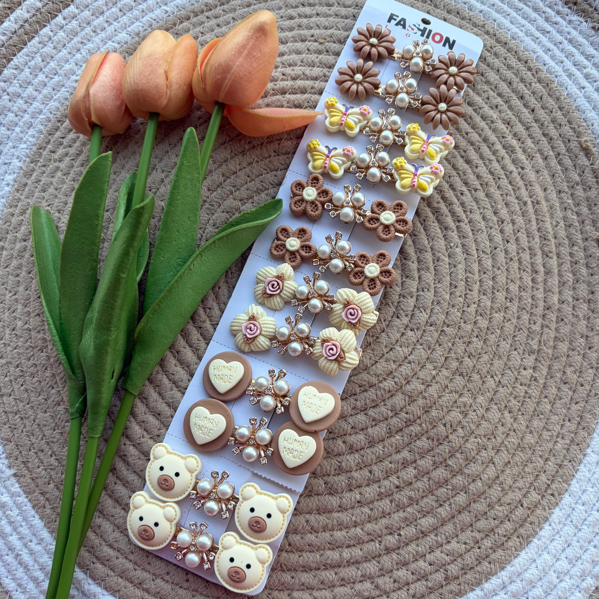 Korean Aligator Hairpins (12 Pieces)