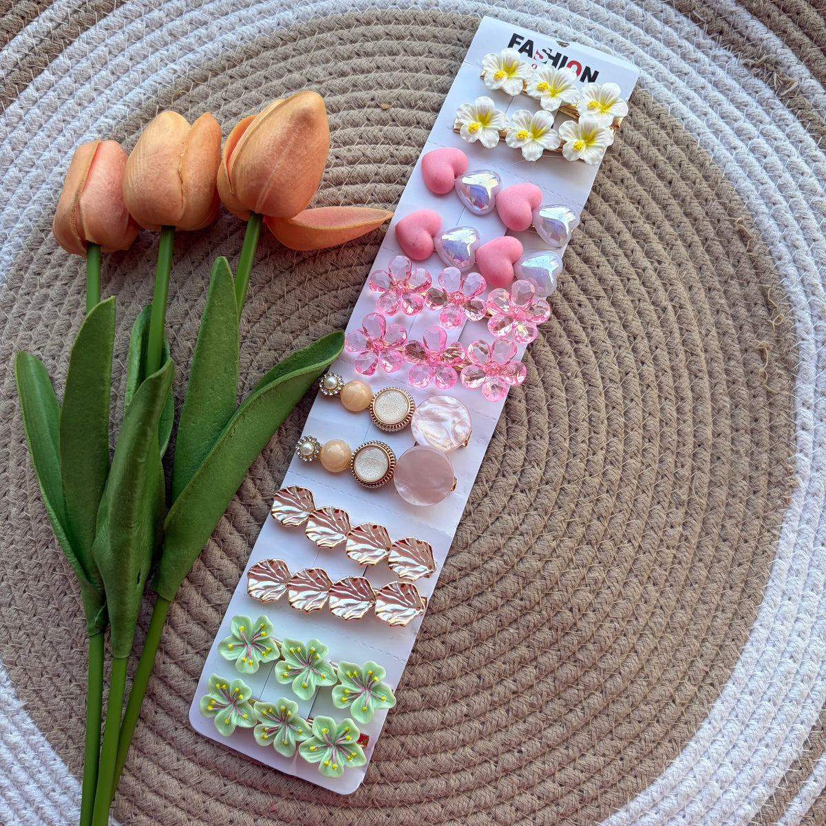 Korean Aligator Hairpins (12 Pieces)