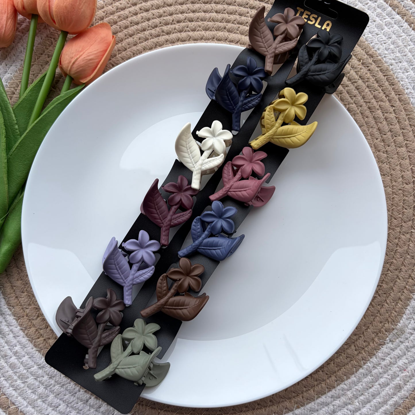 Matte Flower Claws (12 Pieces)
