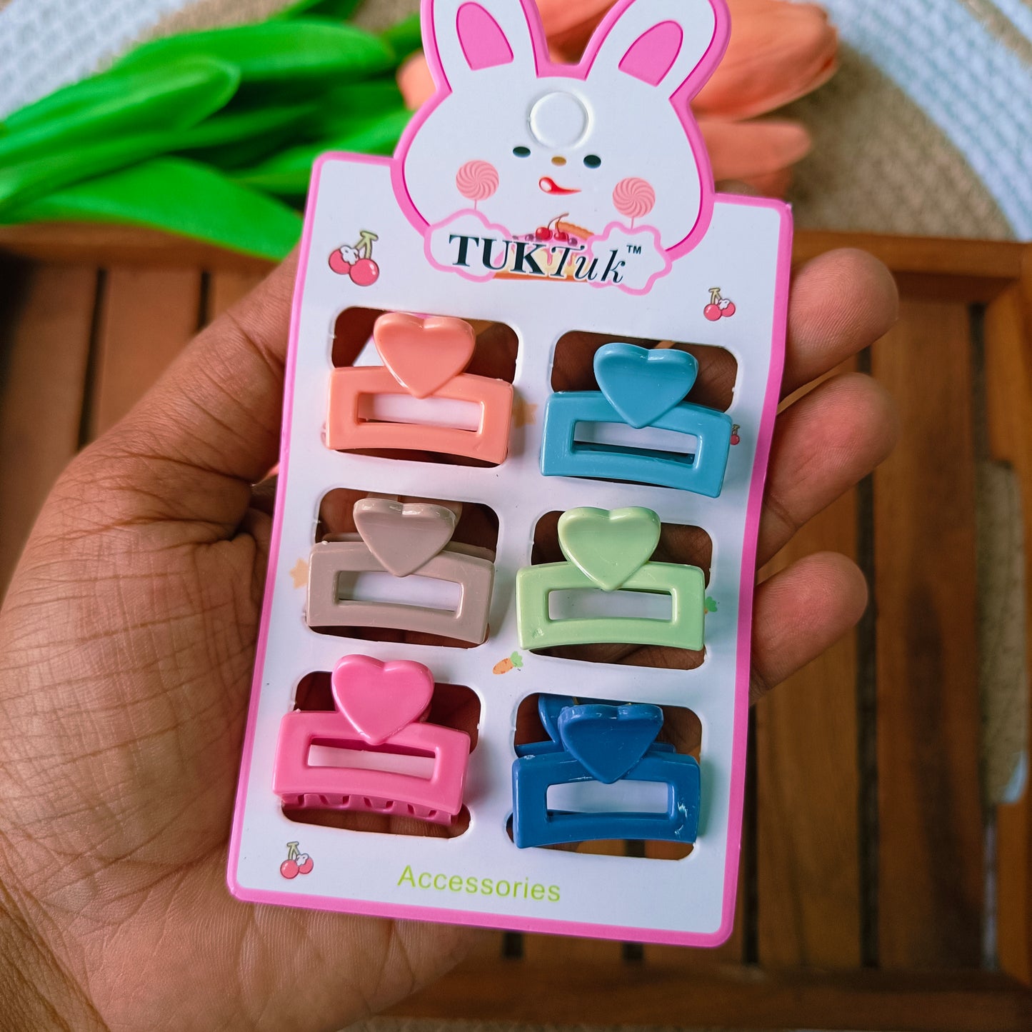 Rectangle Heart Claws(1 Piece)