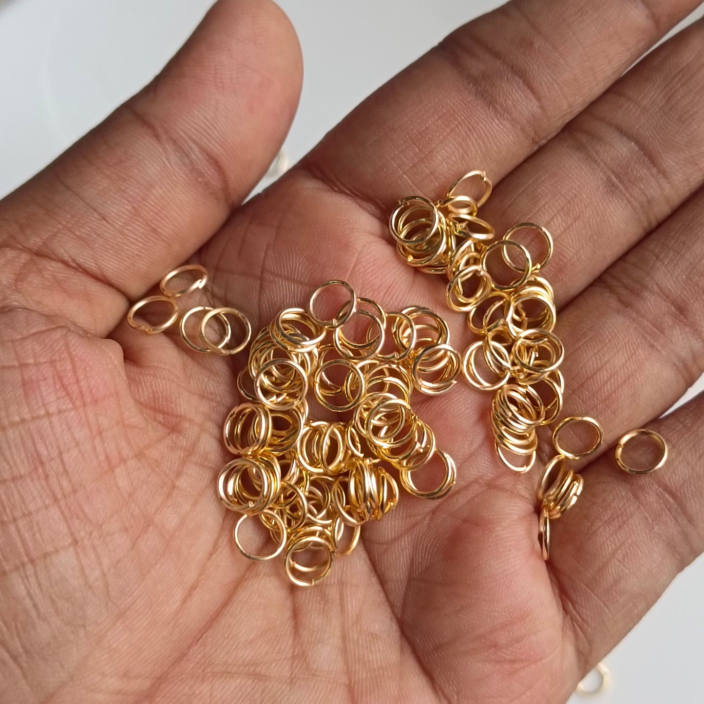 Anti-Tarnish Jump rings Micro Plated(5 Grams)