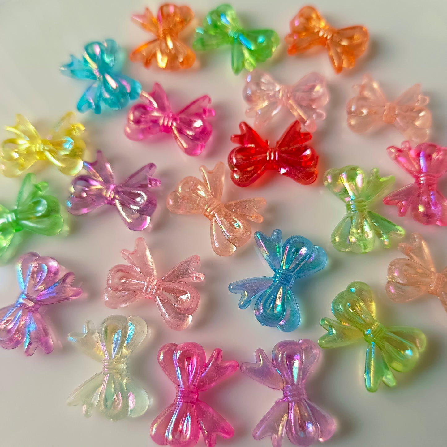 Rainbow Glitter Bows(10 Grams)