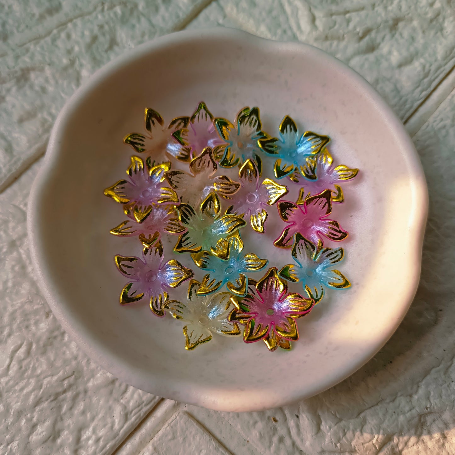 Rainbow Glitter Flowers (10 Grams )