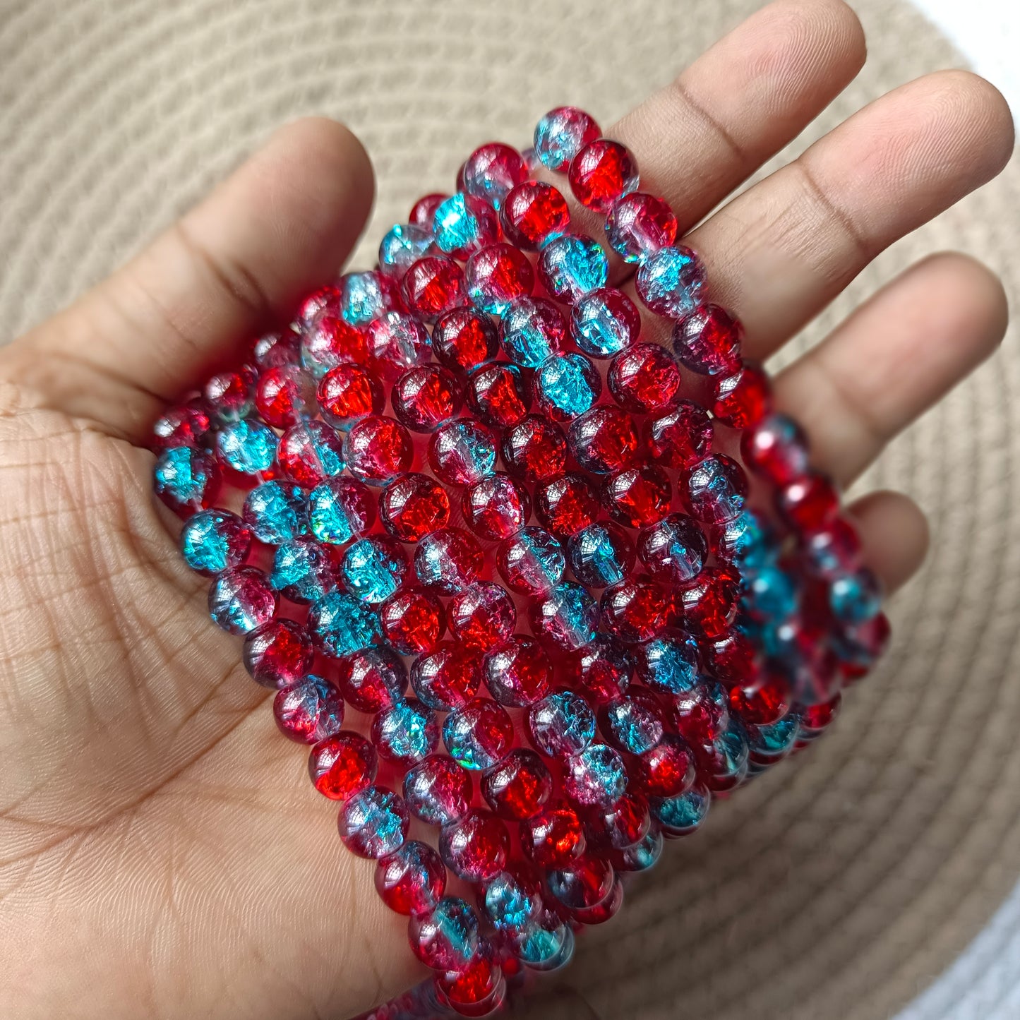 Crackle Beads 8mm(95+ beads)