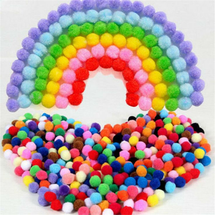 Colourful Pompoms(15 Pieces)