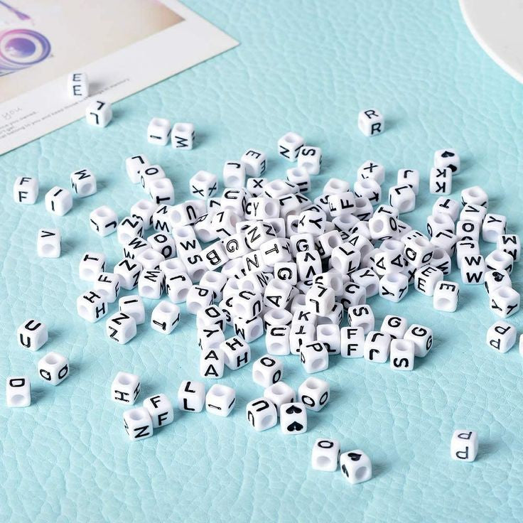 Alphabet beads square