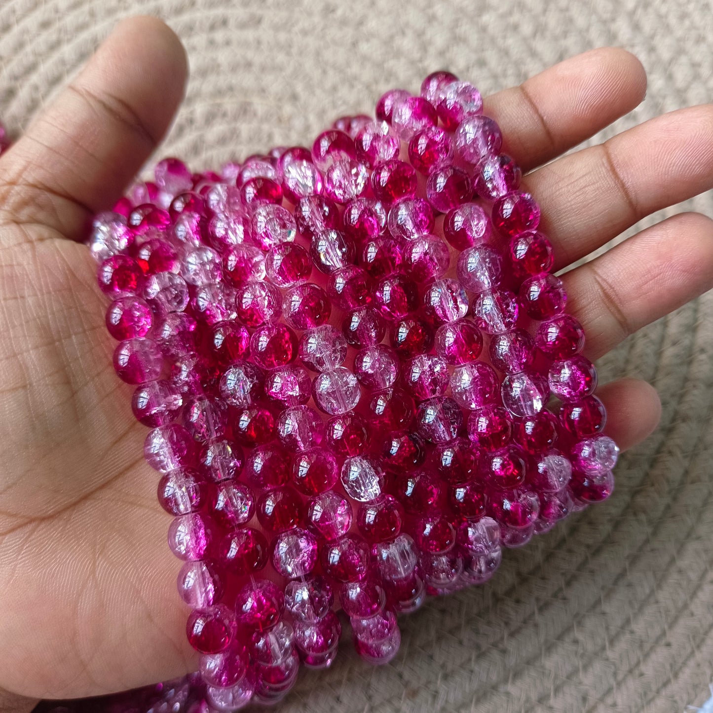 Crackle Beads 8mm(95 -100 beads apx)
