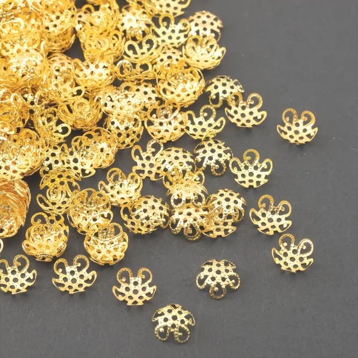 Beads cap flower
