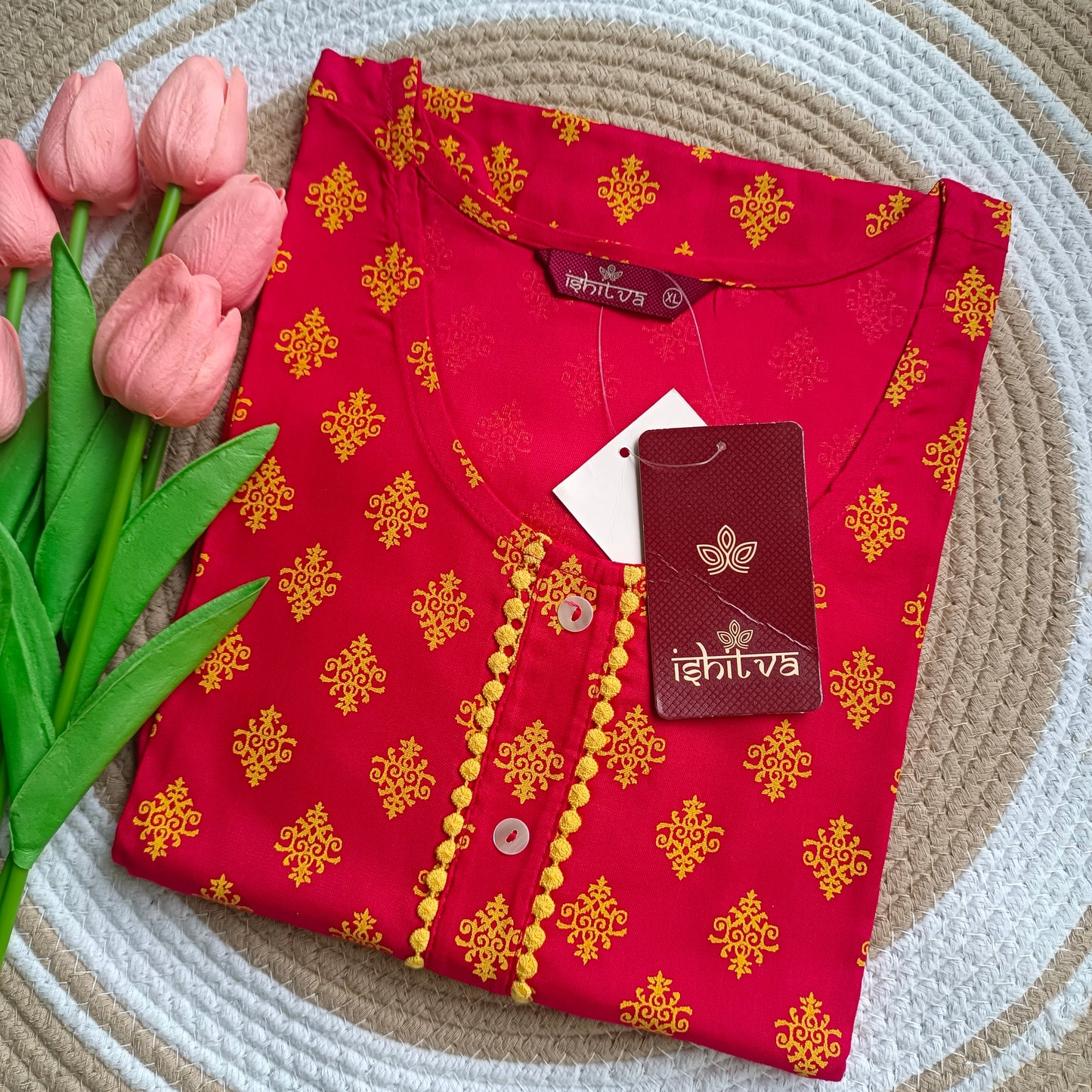Ishitva Branded Side Open Kurti