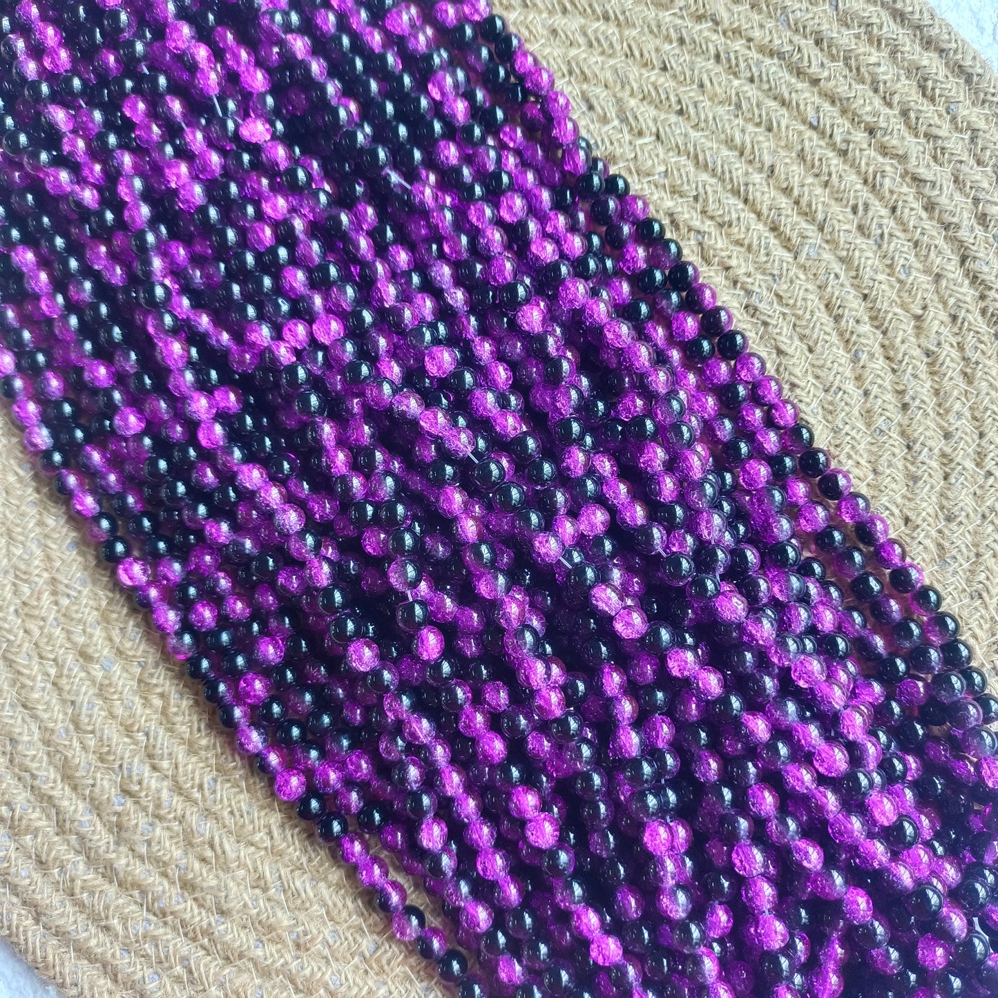 Dual Crackle beads