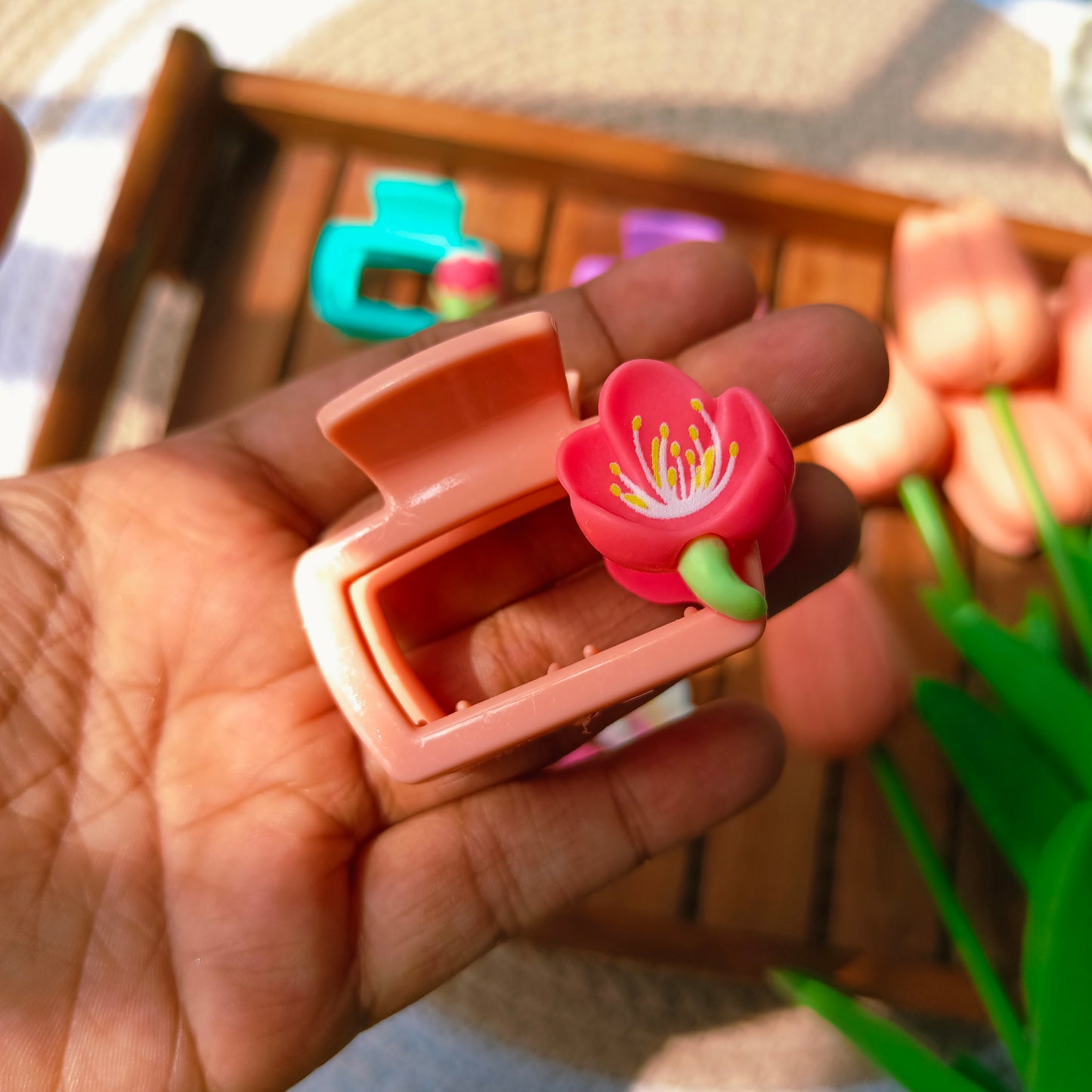 Spring Blossom Claw Clips