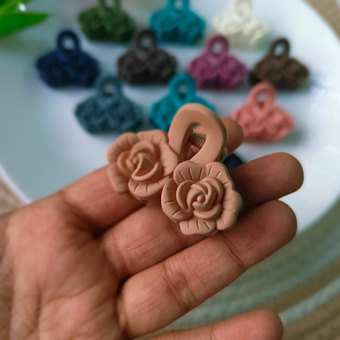 Matte Rose Claws(12 Claws)