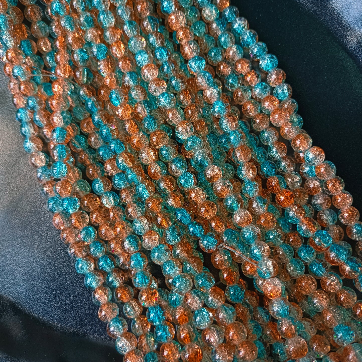 Crackle Beads 8mm 95 - 100 beads