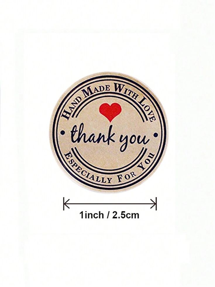 Thankyou Stickers (500 Pieces)