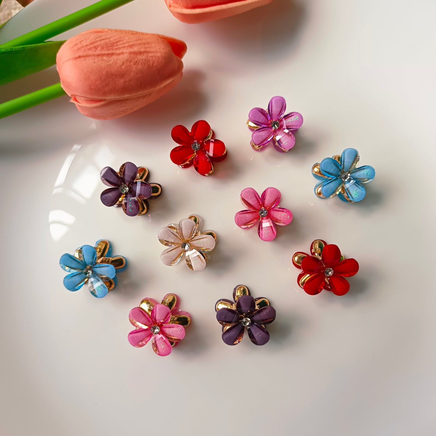 Metal Flower Claws