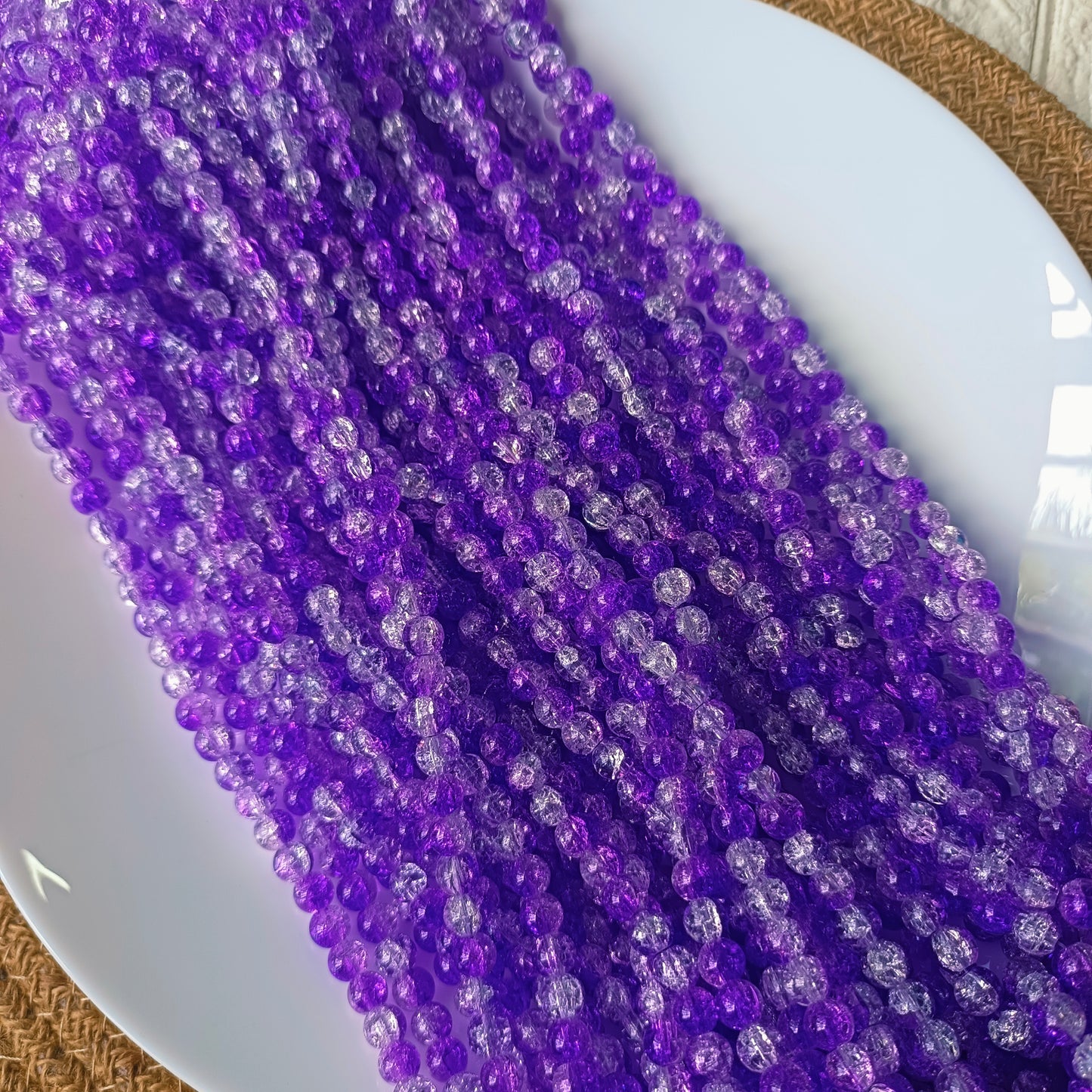 Crackle Beads 8mm(95-100 beads)