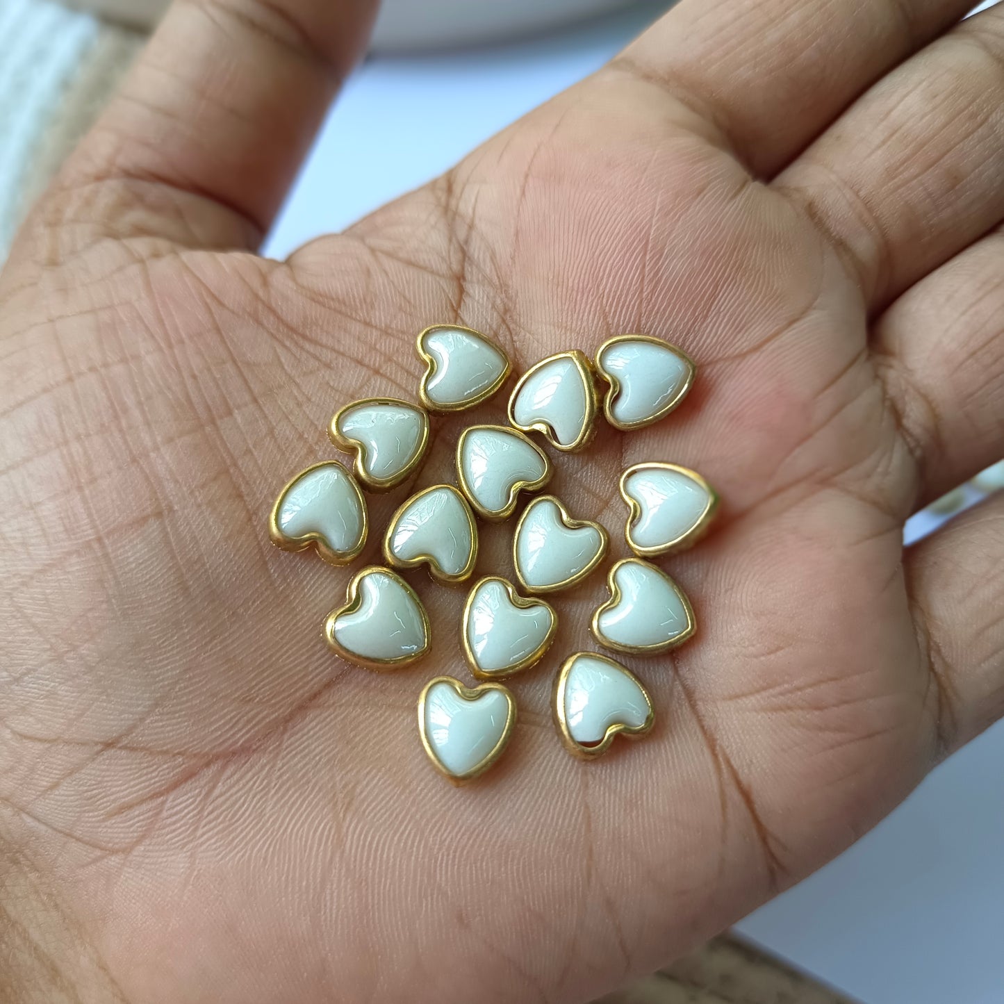Ceramic Heart Kundan Stones(10 gm)