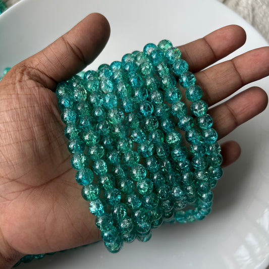 Crackle Beads 8mm (95+ Beads )