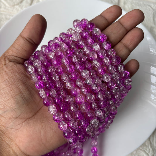 Crackle Beads 8mm (95+ Beads)