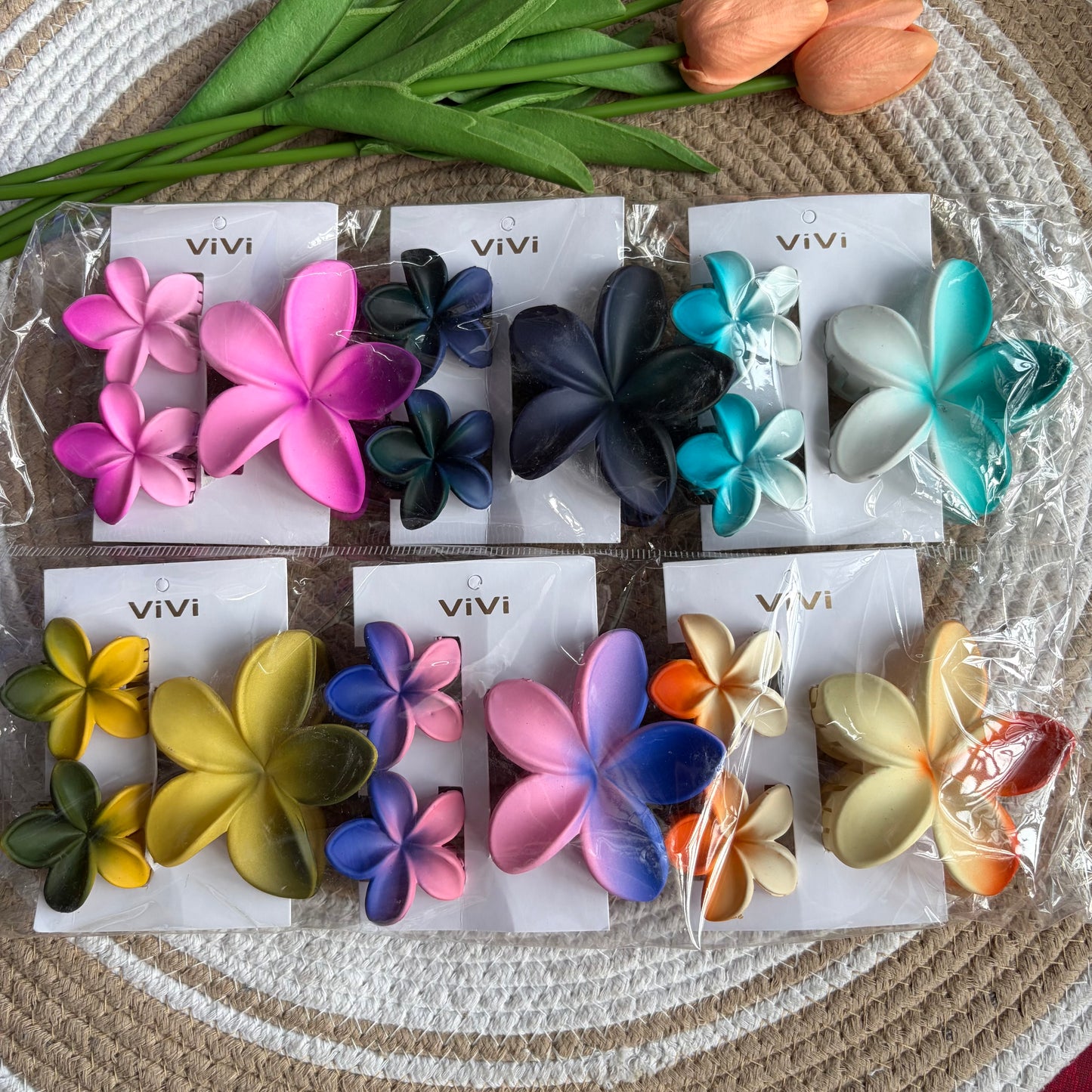 Matte Flower Combo Cards (6 Cards)