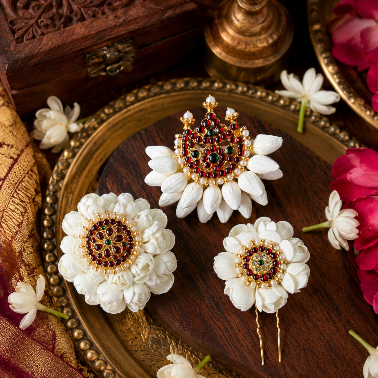 Premium Kemp Jasmine Hair Accessory