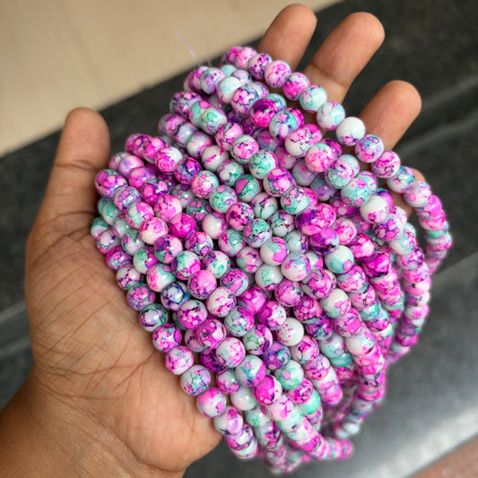 Marble Beads 8mm (95-100 beads)