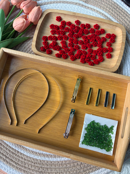 Velvet Roses Hairaccessory combo kit