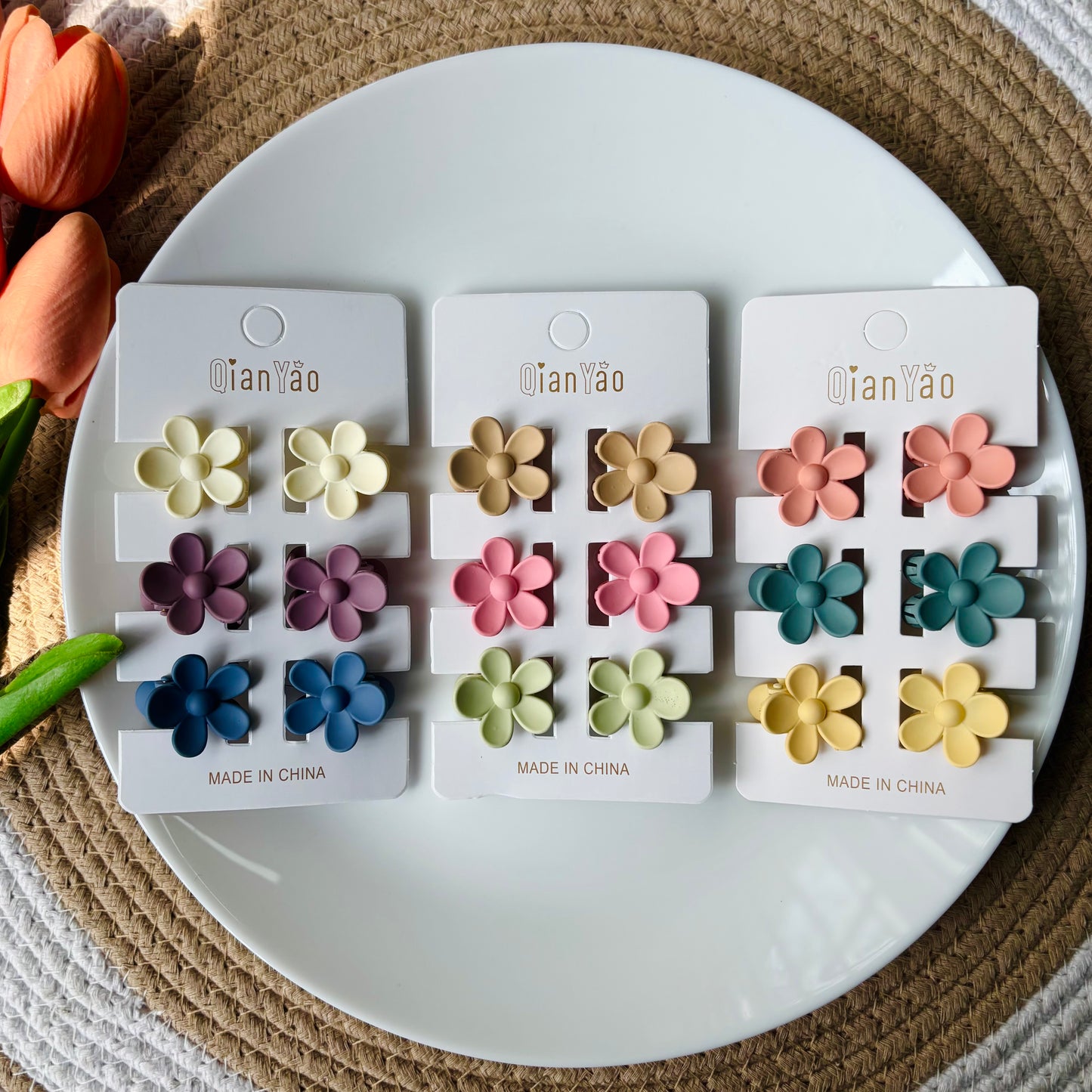 Matte Fusion Flower Claws Small (3 Cards/ 18 pieces)