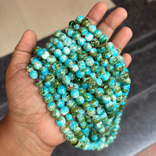 Marble Beads 8mm (95-100 beads)