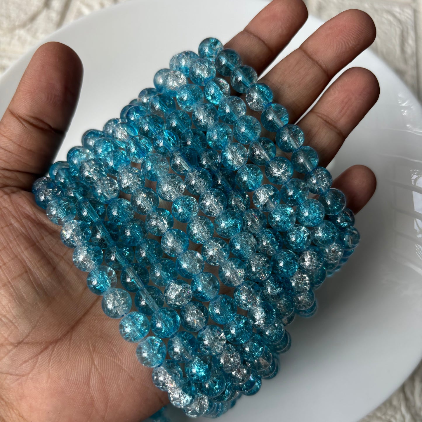 Crackle Beads 8mm (95+ Beads)